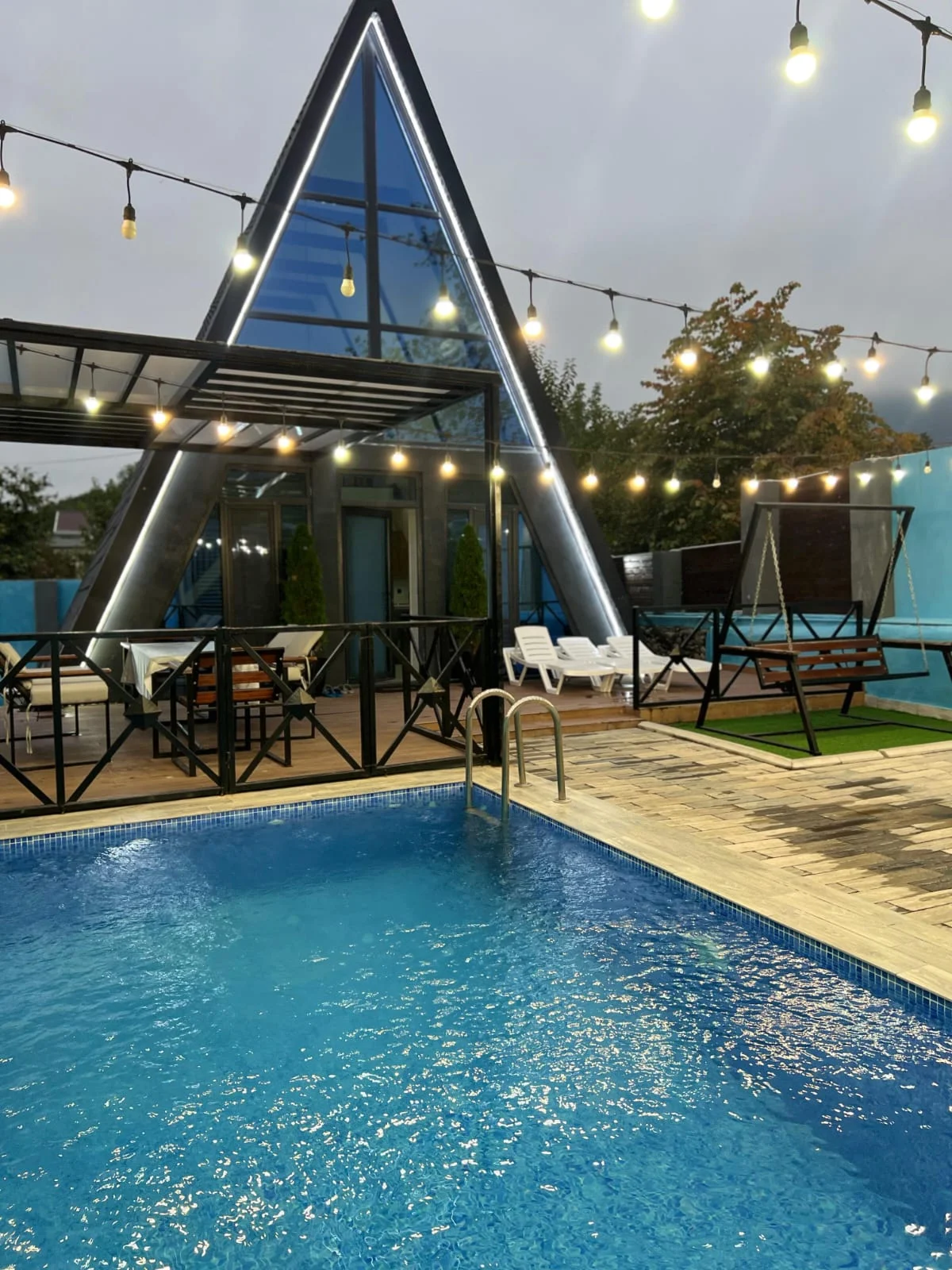 İsti Hovuzlu A-frame - isti hovuzlu aframe evler - SMR Rent