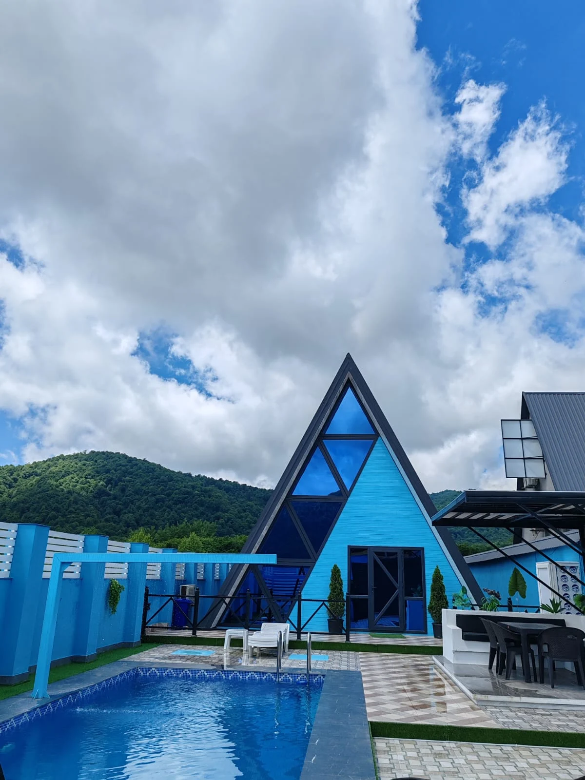 İsti hovuzlu A-frame  - isti hovuzlu aframe evler - SMR Rent